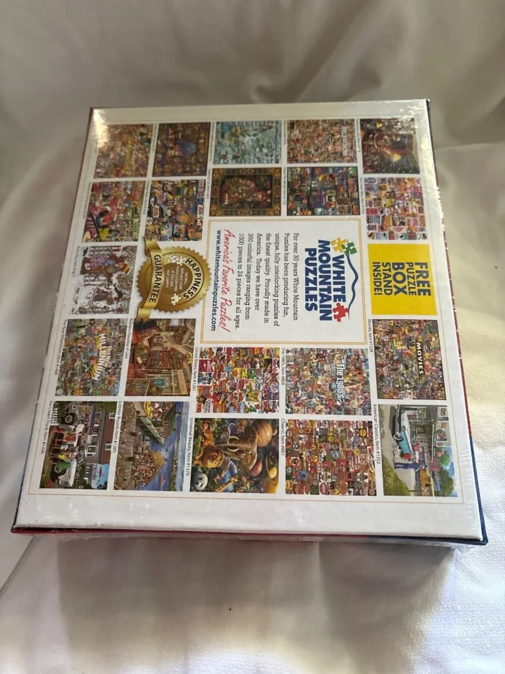 White Mountain Village Toy Shop 1000-Piece Jigsaw Puzzle Larger Pieces Made USA